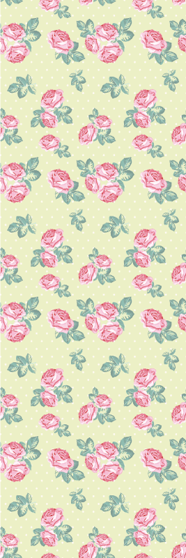 침실용 비닐 카펫 셔비 시크 도트 패턴 - TenStickers