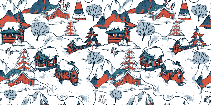 비닐 카펫 자연 폴란드 산맥 - TenStickers