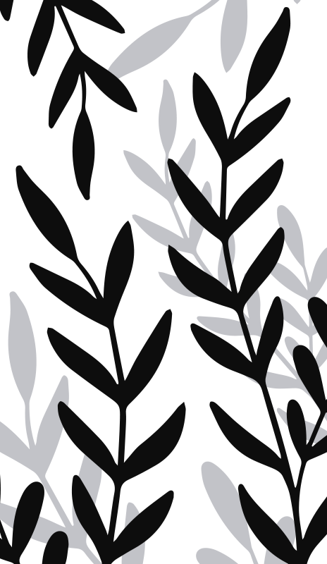 비닐 카펫 꽃과 식물 반투명 식물 비닐 시트 - TenStickers