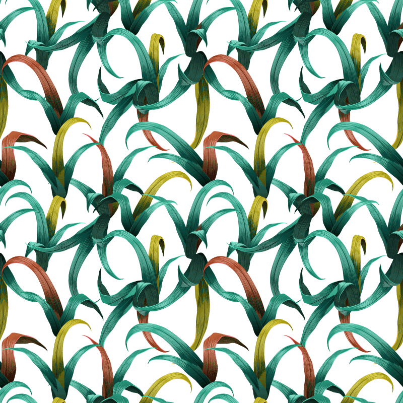 비닐 카펫 꽃과 식물 아름다운 열대 식물 디자인 - TenStickers