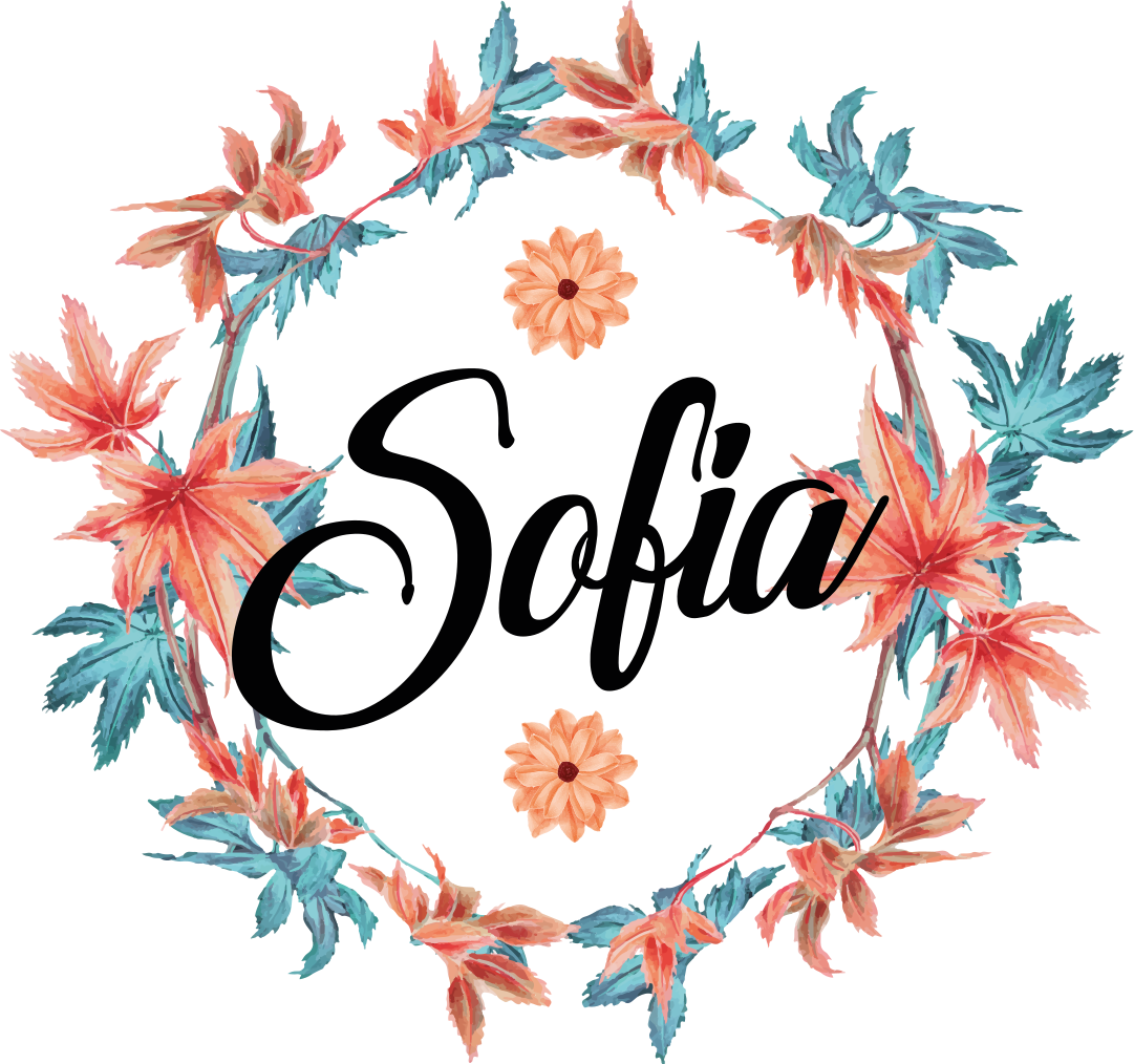 비닐 카펫 꽃과 식물 가을 꽃 왕관 이름 넣기 - TenStickers