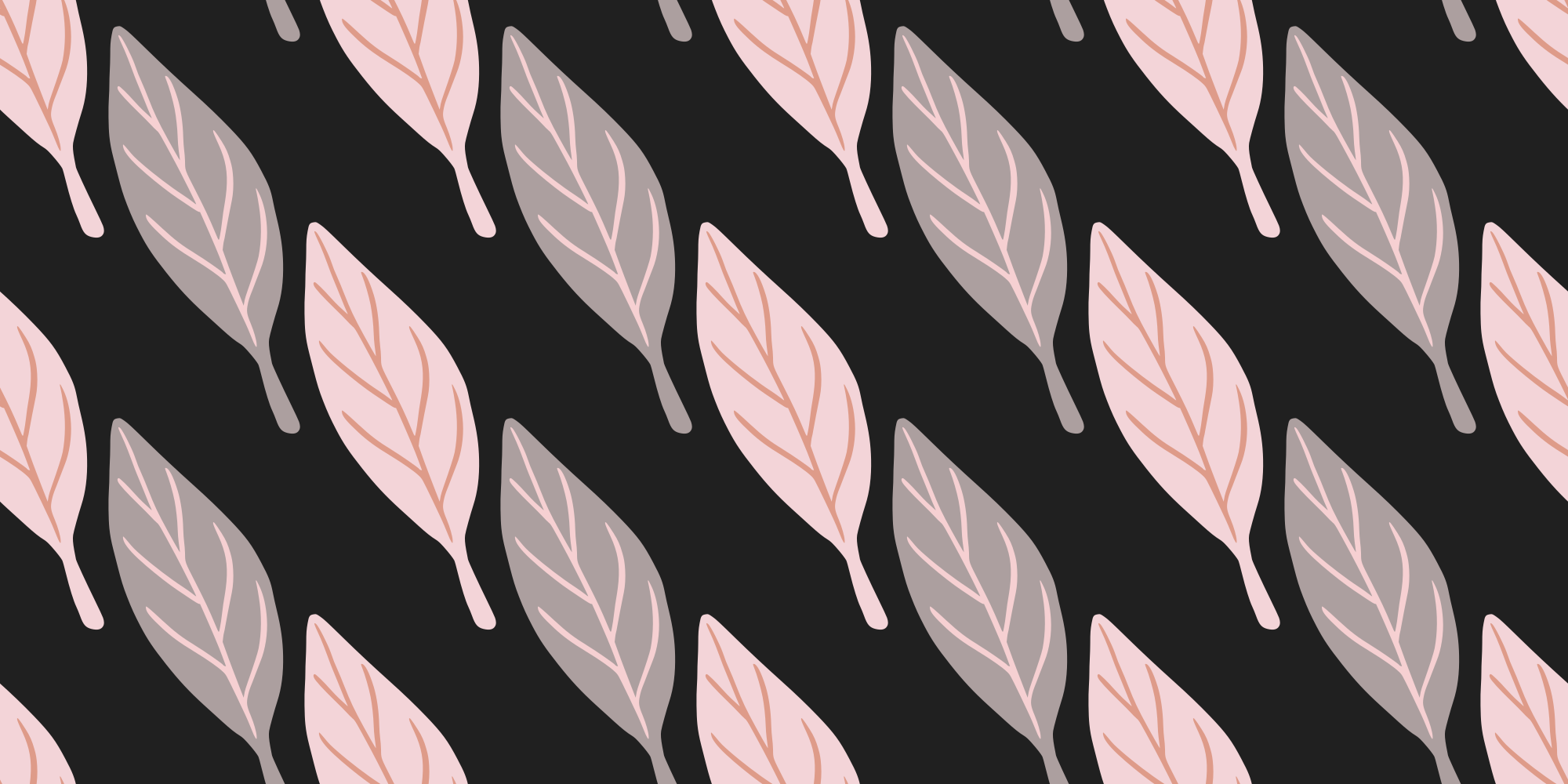 비닐 카펫 꽃과 식물 세련된 잎 패턴 - TenStickers