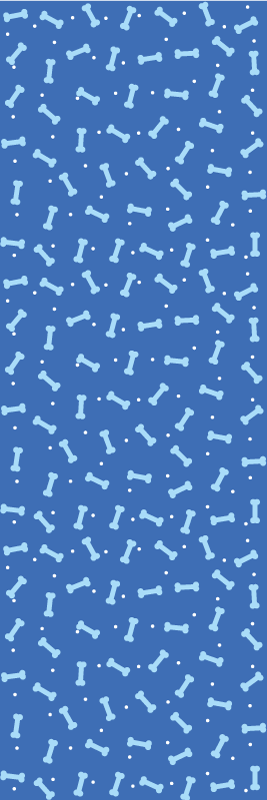 침실용 비닐 카펫 놀라운 파란색 배경의 이음새 없는 뼈 - TenStickers