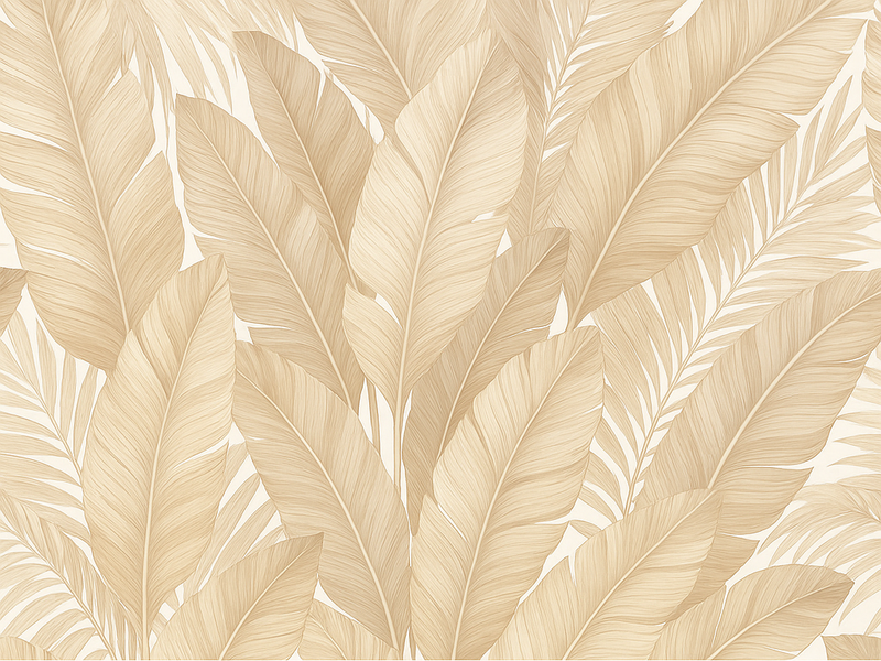 침실용 비닐 카펫 소프트 보타니컬 - TenStickers