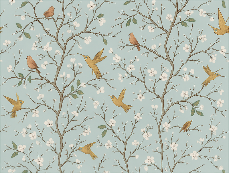 침실용 비닐 카펫 우아한 봄 - TenStickers