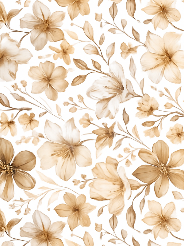 침실용 비닐 카펫 현실적인 꽃 디자인 - TenStickers