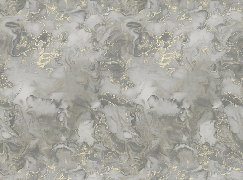 침실용 비닐 카펫 회색 액체 대리석 메탈릭 - TenStickers