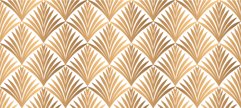 기하학적 효과 비닐 카펫 기하학적 잎 - TenStickers