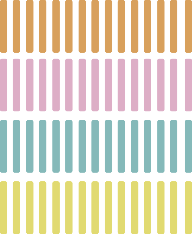 기하학적 효과 비닐 카펫 색깔 점토 스티커 - TenStickers