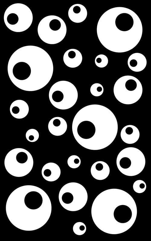 기하학적 효과 비닐 카펫 물방울 디자인 - TenStickers