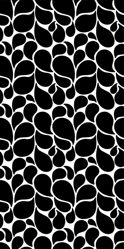 기하학적 효과 비닐 카펫 물방울 디자인 - TenStickers