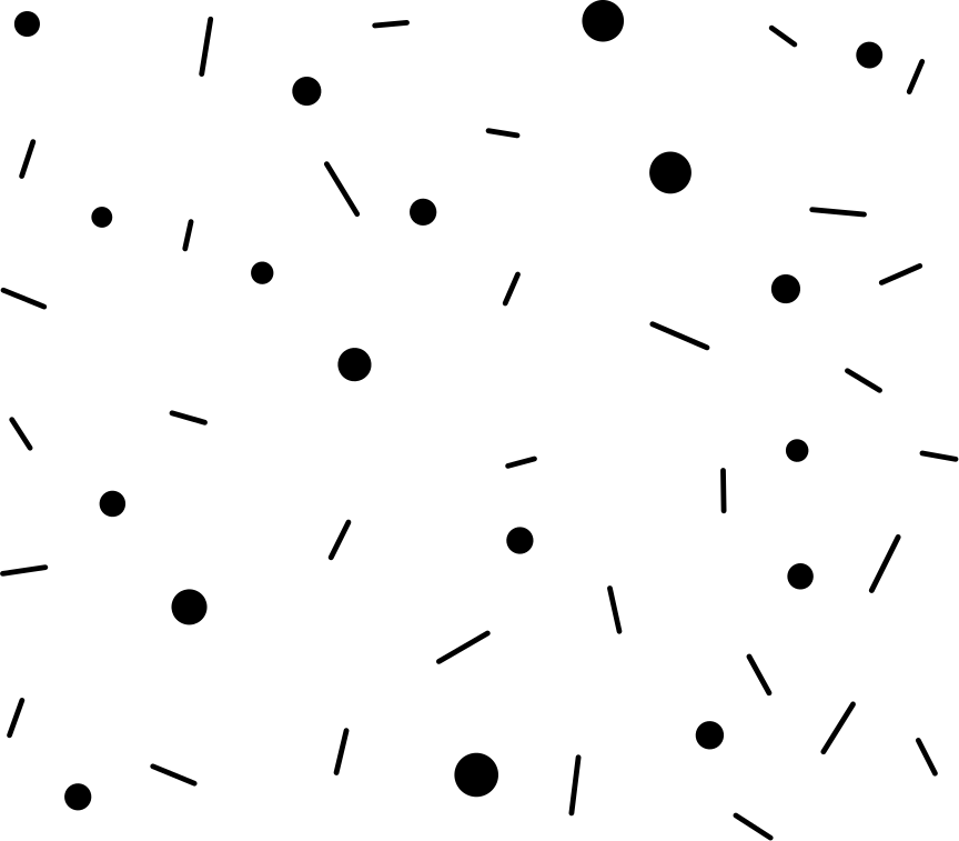 기하학적 효과 비닐 카펫 원과 선 컨페티 - TenStickers