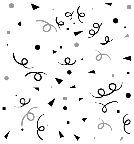 기하학적 효과 비닐 카펫 검정과 회색 색종이 - TenStickers