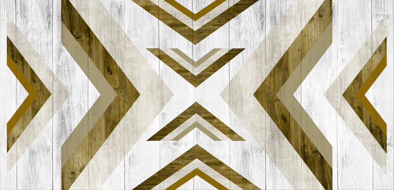 기하학적 효과 비닐 카펫 구조화된 책상 커버 - TenStickers