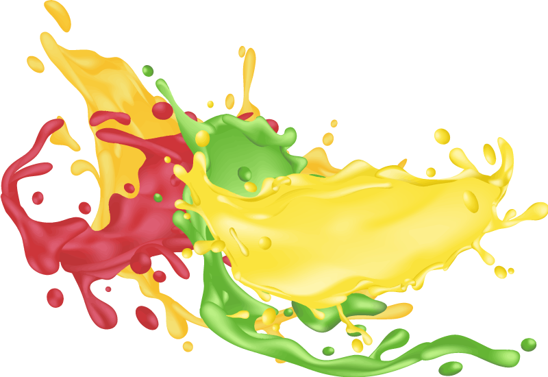 기하학적 효과 비닐 카펫 색이 튀는 형태 - TenStickers