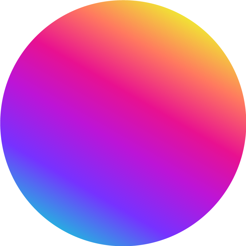 기하학적 효과 비닐 카펫 다채로운 그라데이션 원 - TenStickers