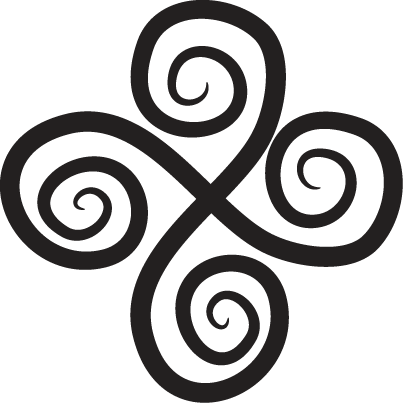 기하학적 효과 비닐 카펫 우아한 회전 요소 - TenStickers