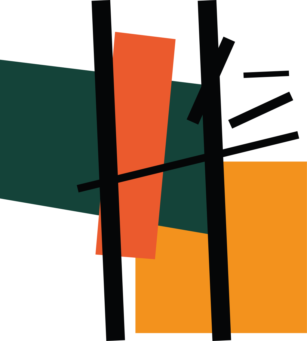 기하학적 효과 비닐 카펫 추상 색상 구역 - TenStickers