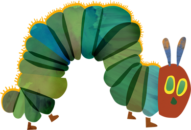 어린 이용 비닐 카펫 배고픈 애벌레 장식용 비닐 - TenStickers