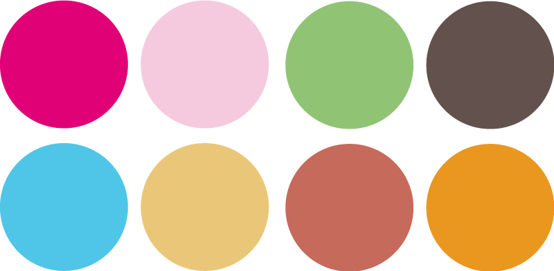 어린 이용 비닐 카펫 색깔 원형 스티커 - TenStickers