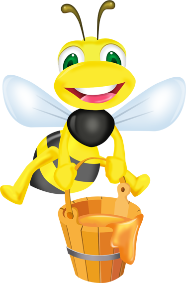 어린 이용 비닐 카펫 아기 벌과 꿀통 스티커 - TenStickers