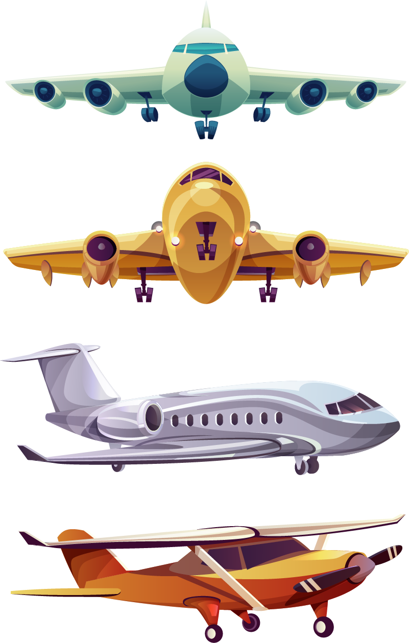 어린 이용 비닐 카펫 전면 비행기 팩 - TenStickers