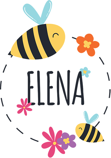 어린 이용 비닐 카펫 맞춤형 이름 스티커 봄 - TenStickers