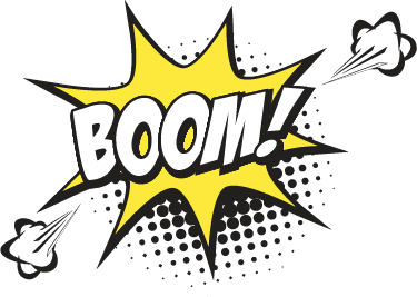 어린 이용 비닐 카펫 팝 의성어 디자인 - TenStickers