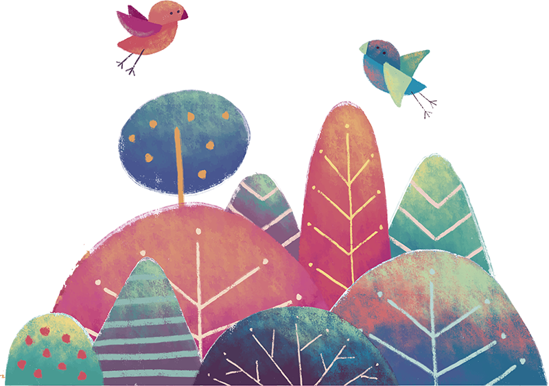 어린 이용 비닐 카펫 날아다니는 새 디자인 - TenStickers