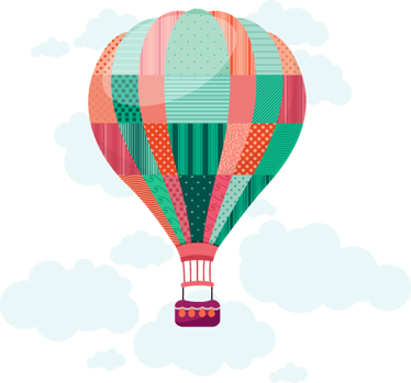 어린 이용 비닐 카펫 풍선 패치워크 장식 - TenStickers