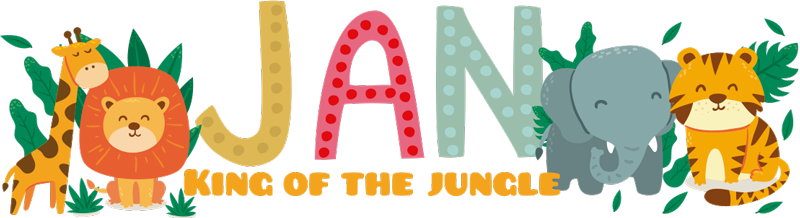 어린 이용 비닐 카펫 정글의 왕 이름 - TenStickers