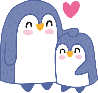 어린 이용 비닐 카펫 펭귄 디자인 - TenStickers