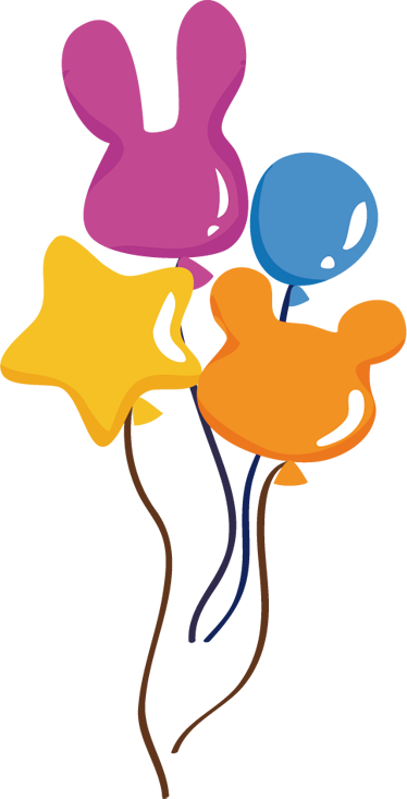 어린 이용 비닐 카펫 동물 모양 풍선 - TenStickers