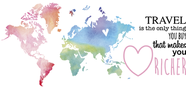 세계 지도 비닐 카펫 여행에 대한 텍스트가 포함된 - TenStickers