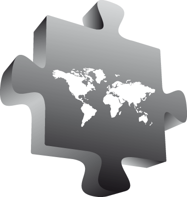 세계 지도 비닐 카펫 퍼즐 조각 비닐 맵 - TenStickers