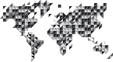 세계 지도 비닐 카펫 회색조 세계지도 비닐 - TenStickers