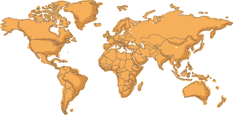 세계 지도 비닐 카펫 청소년용 세계지도 비닐 - TenStickers