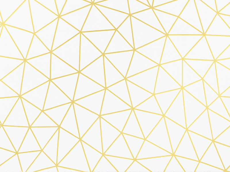 기하학적 효과 비닐 카펫 황금 기하학 프리즘 모자이크 - TenStickers