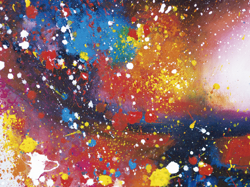 비닐 양탄자 현대 추상 회화 - TenStickers