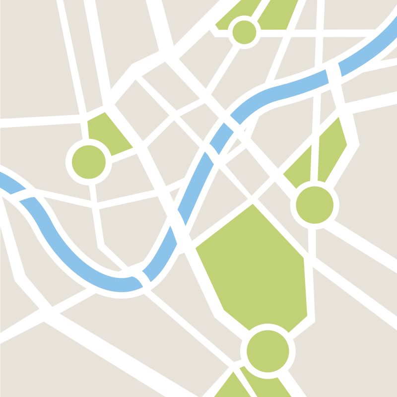 어린 이용 비닐 카펫 도시지도 놀이터 - TenStickers