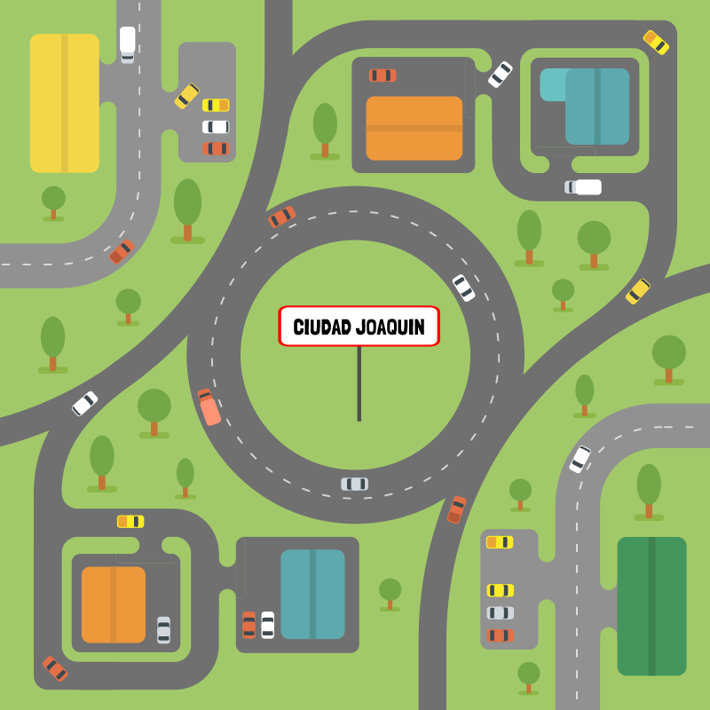 개인화 된 이름으로 제곱 된 도시 비닐 깔개 - TenStickers