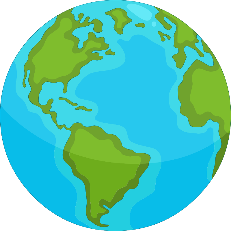 세계지도 비닐 깔개 - TenStickers