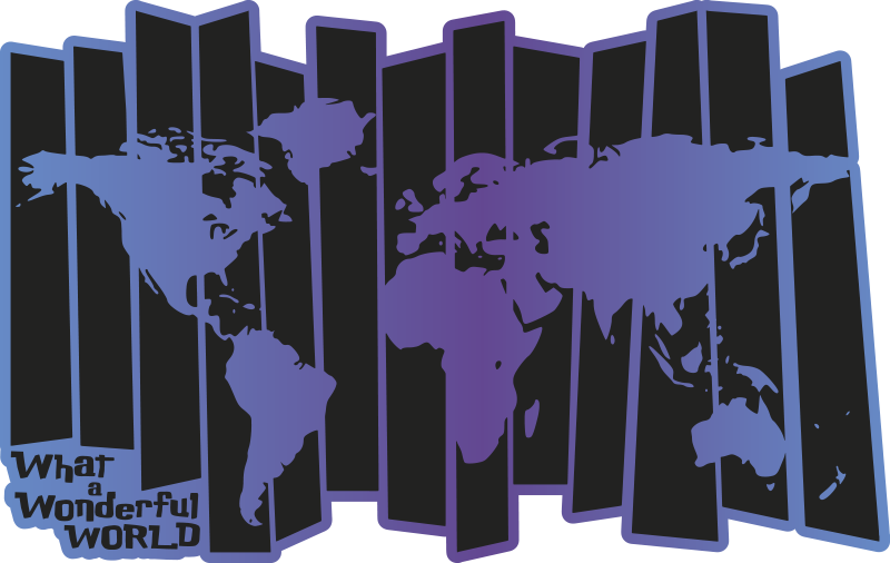 세계 지도 비닐 카펫 멋진 세상 비닐 - TenStickers