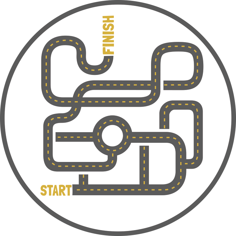 비닐 게임 카펫 도로 모험 - TenStickers