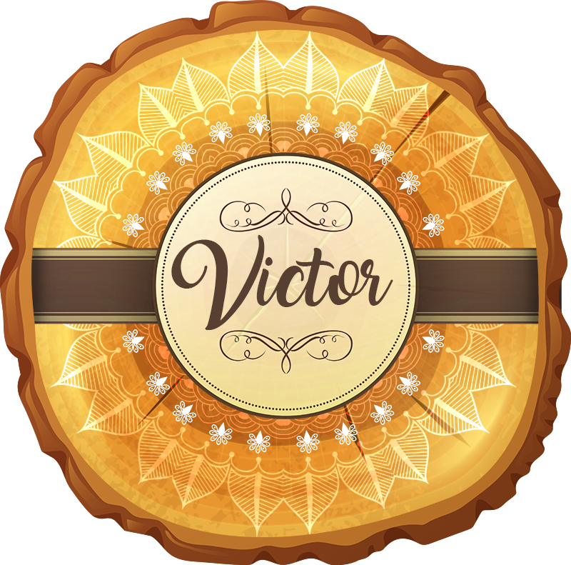 이름이있는 비닐 카펫 맞춤형 축제 상징 - TenStickers