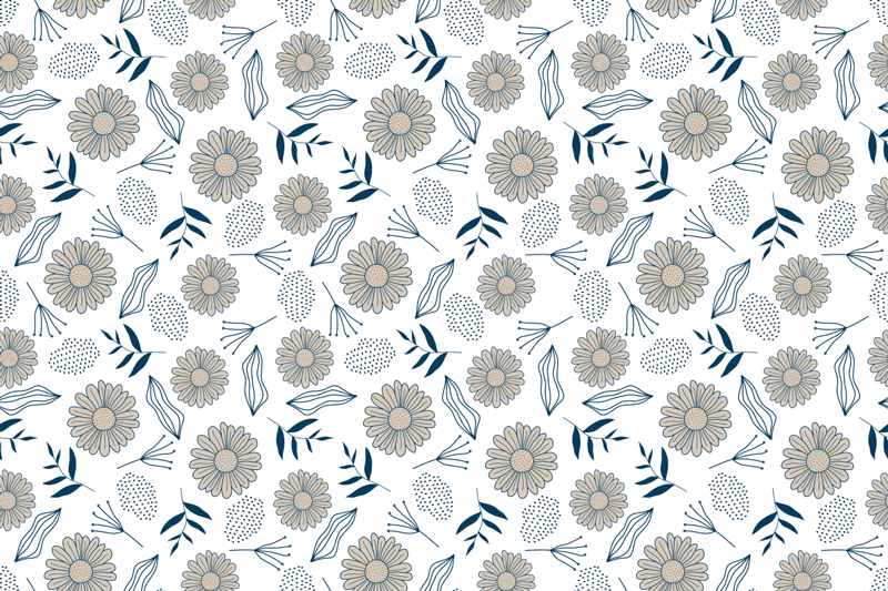 비닐 카펫 꽃과 식물 꽃 식물 모티브 - TenStickers