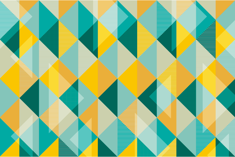 기하학적 효과 비닐 카펫 기하학적 삼각형 배열 - TenStickers