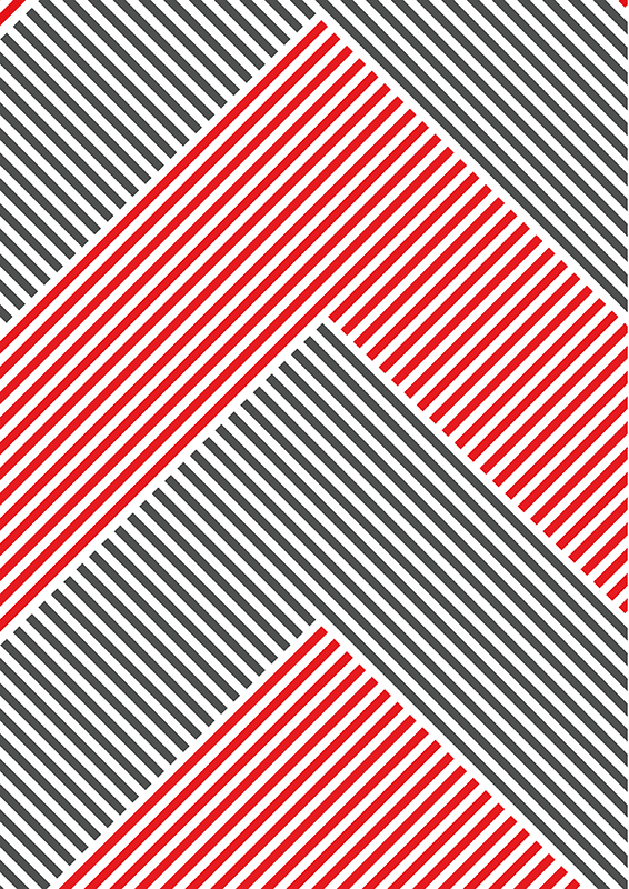 줄무늬 비닐 카펫 쉐브론 스트라이프 패턴 - TenStickers