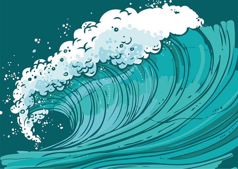 현대 미술 패턴 비닐 깔개 - TenStickers