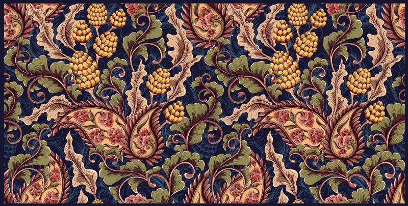 비닐 카펫 꽃과 식물 꽃 장식 - TenStickers